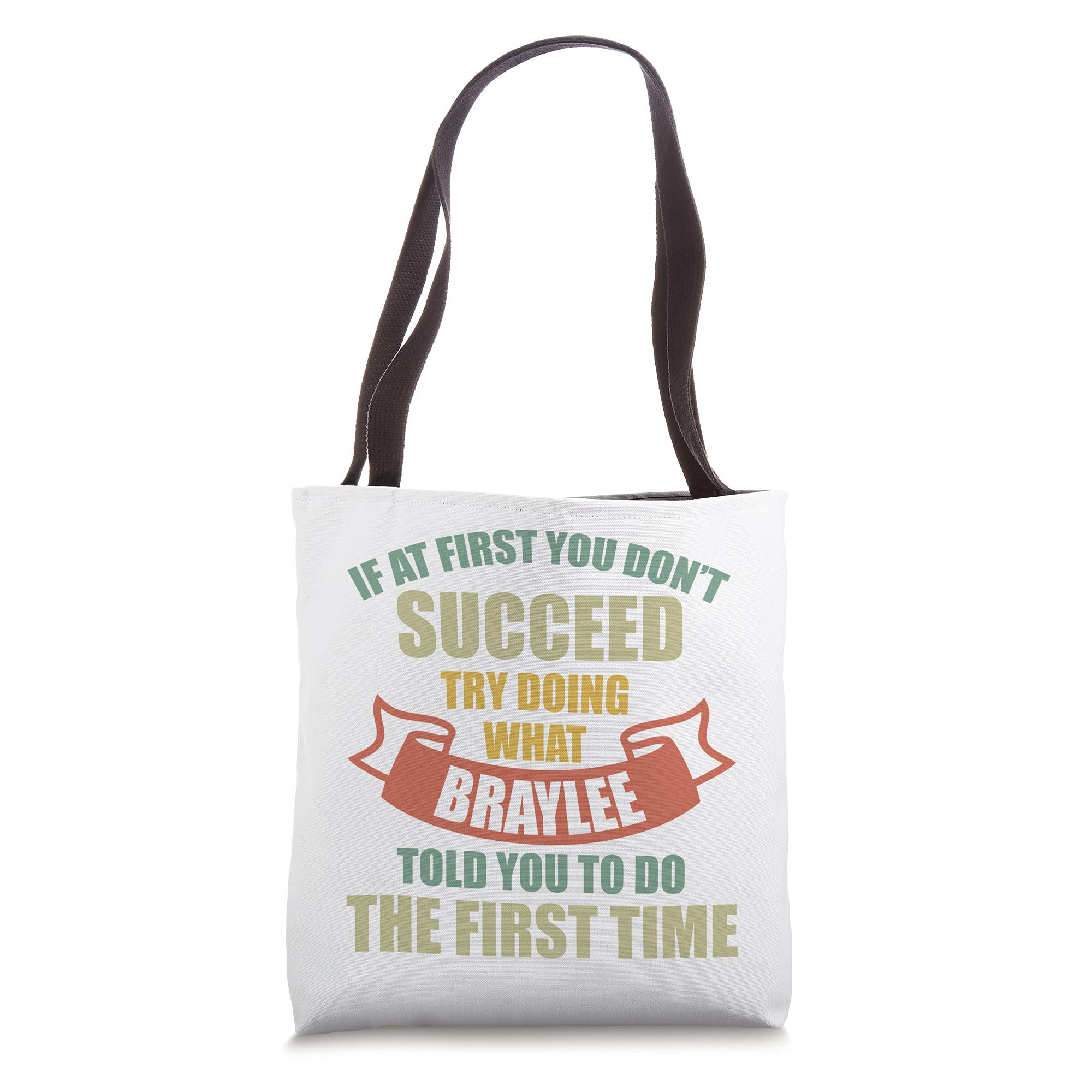BRAYLEE Personalized Name T-Shirt & Custom First Name Tote Bag - Unique Gift for Birthdays, Parties & Family Events