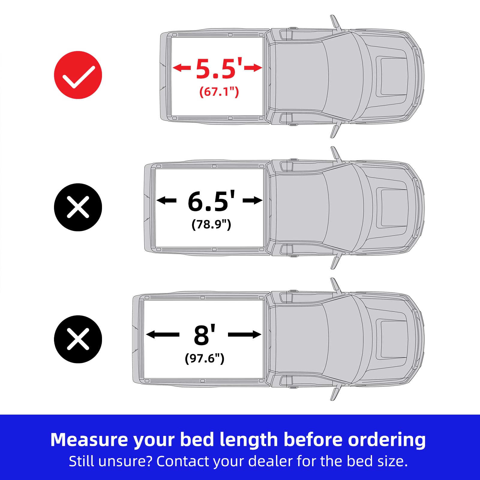 Soft Roll Up Truck Bed Cover for 2015-2020 Ford F-150 Styleside 5.5' Bed | Waterproof & Durable Black Tonneau Cover | Perfect for Hauling, Camping & Outdoor Adventures