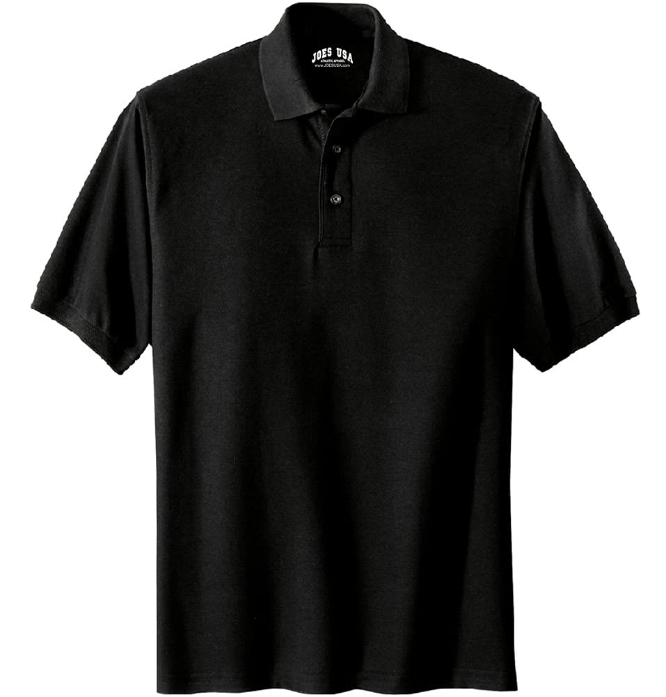Men's Heavyweight Cotton Pique Polo Shirts - Regular, Big & Tall Sizes - Comfortable Casual Wear for Work, Golf & Everyday Outfits