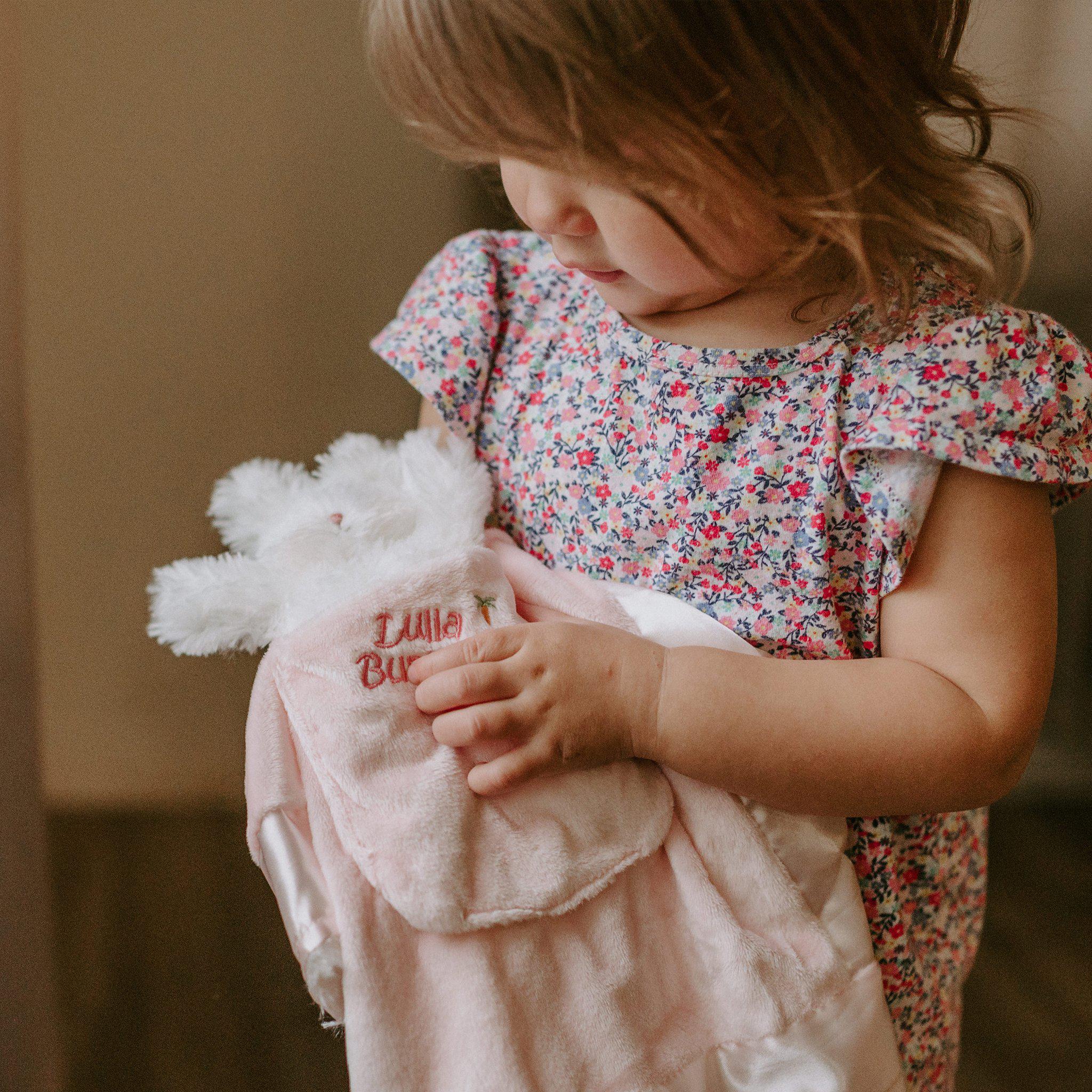 Retired Blossom Lulla Bunny Bye Binkie - Soft Plush Pacifier for Babies & Toddlers - Perfect for Soothing, Naptime, and Bedtime Comfort