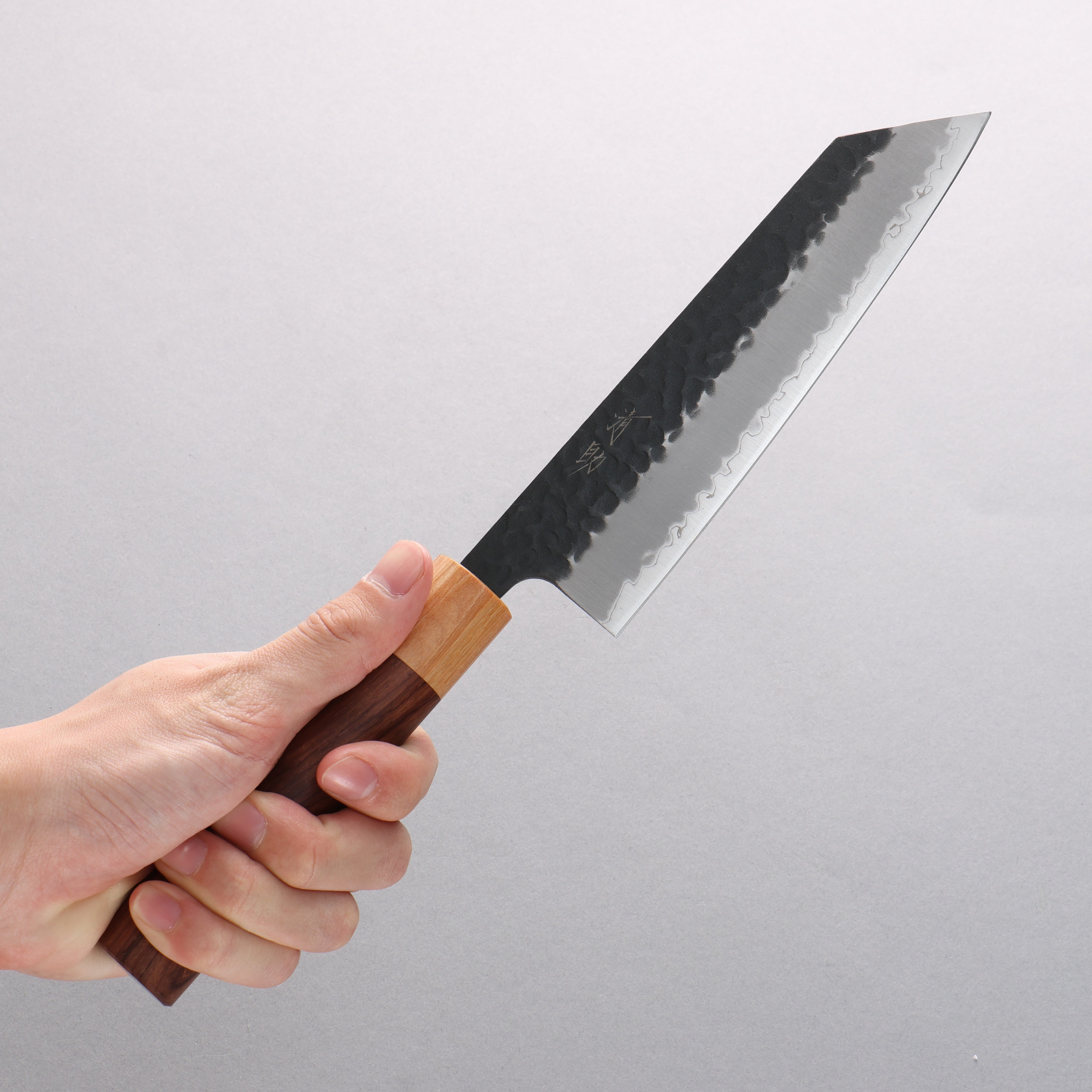 Premium Seisuke Blue Super Hammered Bunka Knife 170mm - Japanese Kitchen Knife with Rosewood Handle & White Pakka Wood Ferrule - Perfect for Slicing, Dicing & Precision Vegetable Cutting