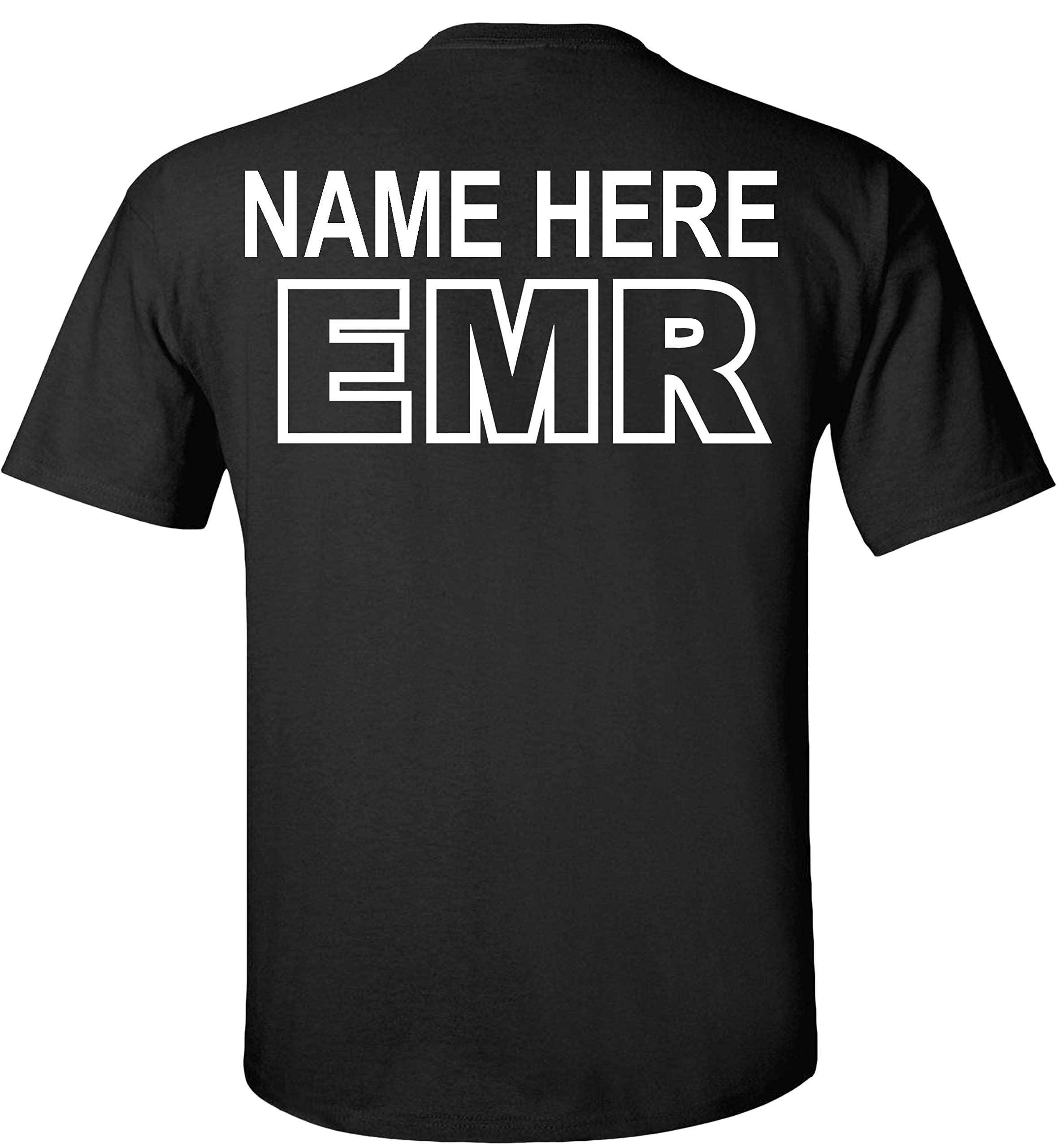 Custom EMR T-Shirts for Emergency Medical Responders - Personalized First Responder Apparel for EMS, EMT & Paramedics - Perfect for Work, Training & Medical Conferences