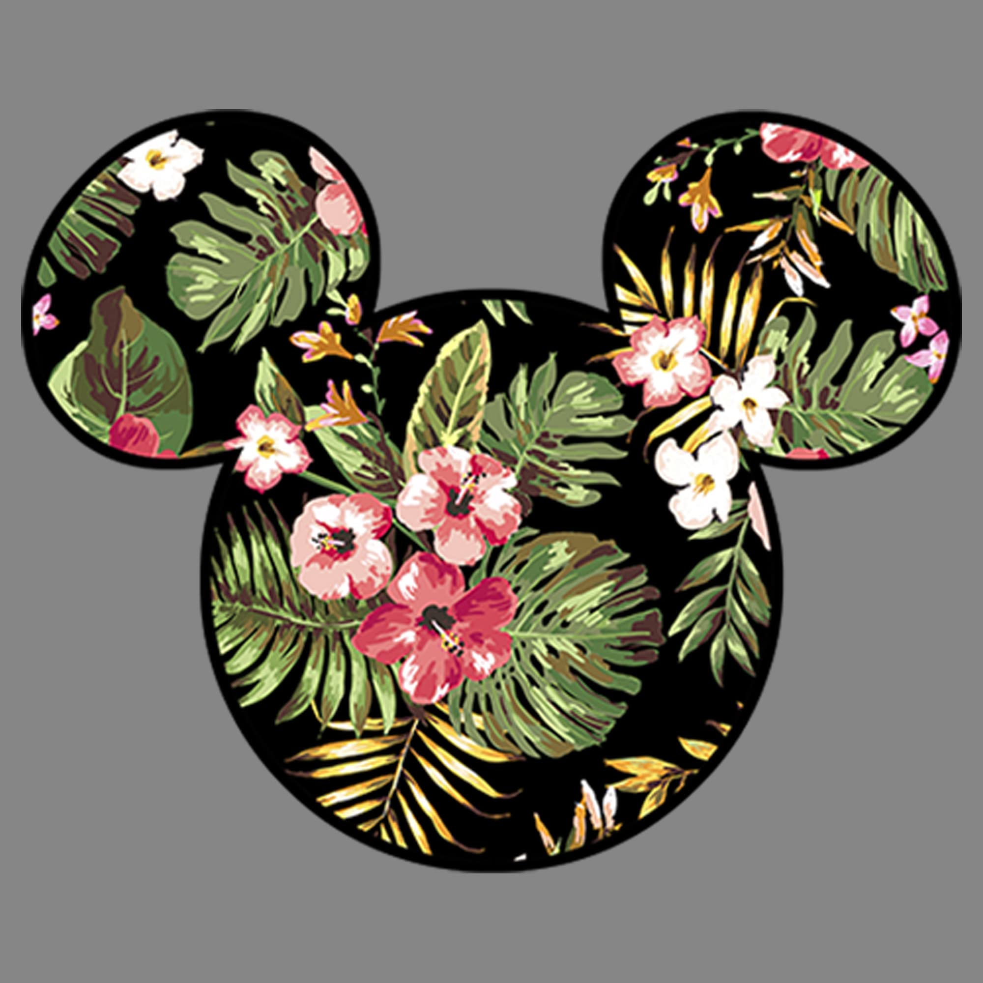 Disney Floral Mickey Mouse Boys Performance T-Shirt - Soft & Breathable Cotton Tee for Kids, Boys, and Toddlers - Perfect for Playdates, School, and Casual Outings