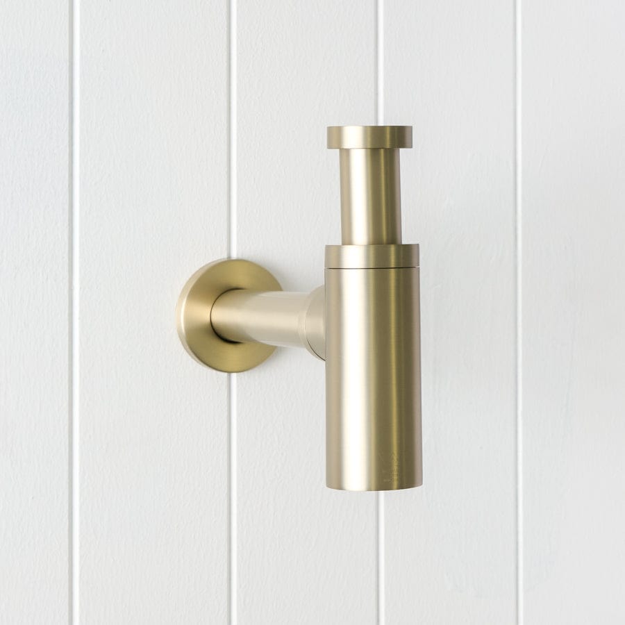 Brushed Nickel Basin Bottle Trap - Durable Sink Drain Pipe for Bathroom & Kitchen - Perfect for Modern Home Plumbing & DIY Installations