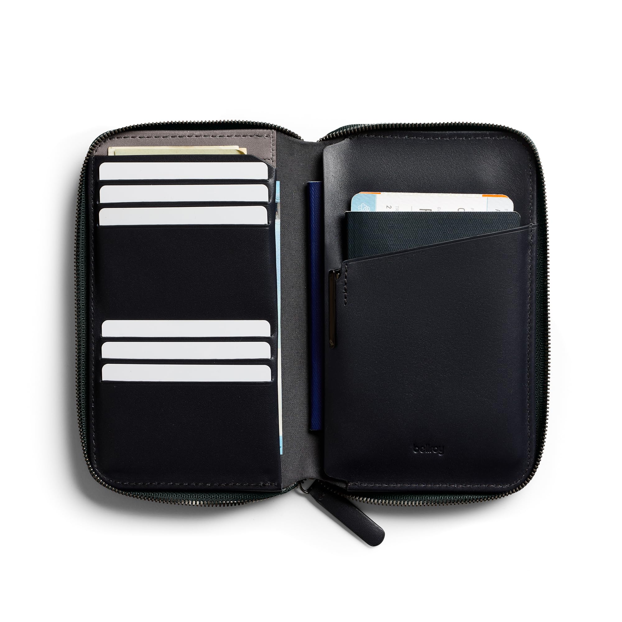 Bellroy Travel Folio – Premium Leather Passport Holder & Document Organizer (Second Edition, Everglade) – Perfect for Business Trips & International Travel