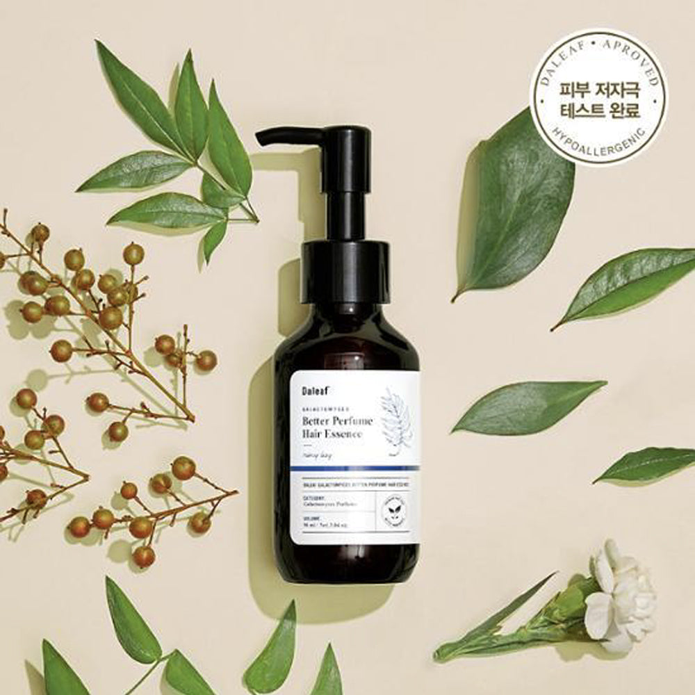 Daleaf Galactomyces Perfume Hair Essence 90ml - Hydrating Hair Treatment for Damaged Hair, Frizz Control & Shine Boost - Perfect for Rainy Days & Humid Weather
