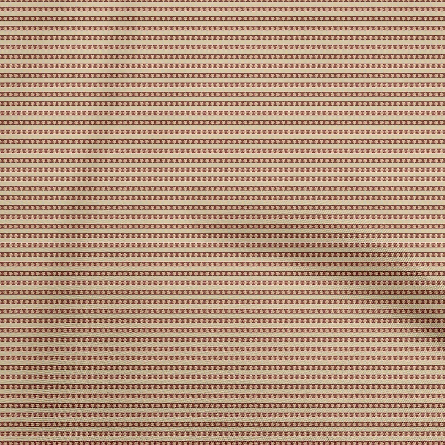 oneOone Rayon Brown Polka Dot Fabric by The Yard - 56 Inch Wide Printed Sewing Material for DIY Clothing, Dresses & Home Decor Projects
