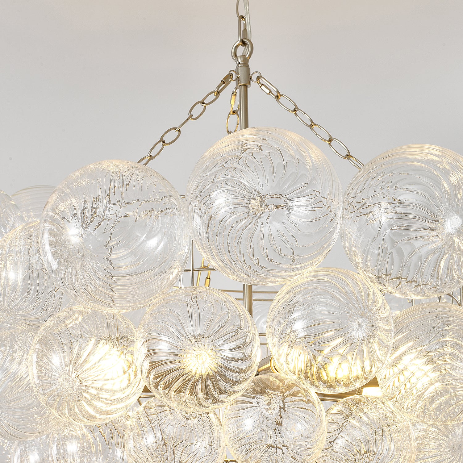 Talia Glass Chandelier - Elegant Crystal Ceiling Light Fixture for Dining Room, Bedroom & Living Room Decor | Modern Luxury Lighting for Home Interior Design