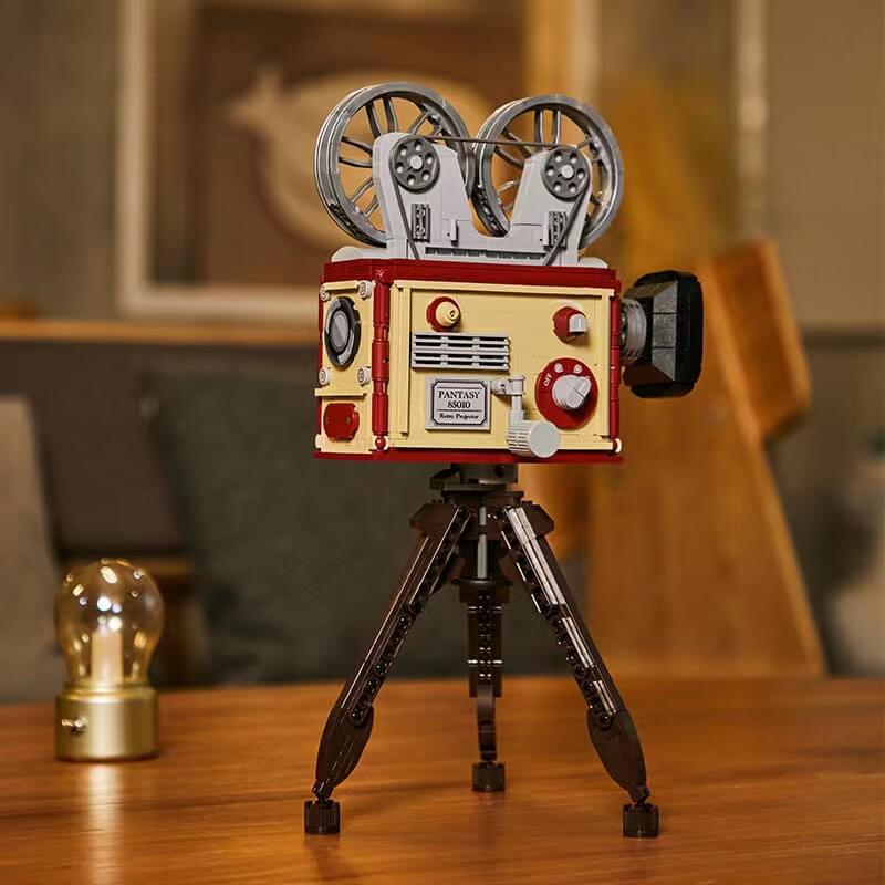 Pantasy 85010 Retro Projector - Vintage Style Movie Projector for Home Theater, Outdoor Camping & Birthday Parties | Compatible with Smartphones & DVDs