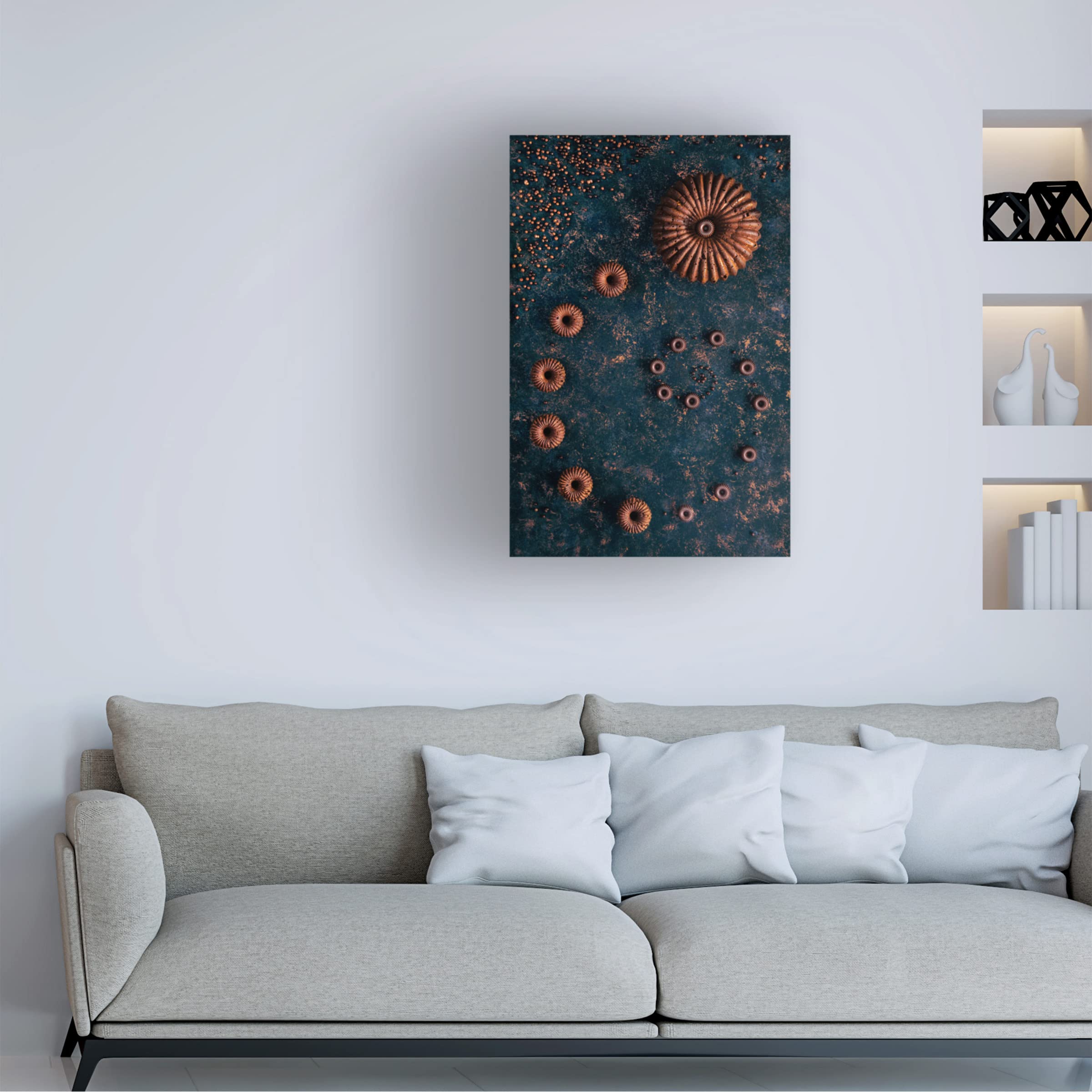 Denisa Vlaicu 'Chocolate Bundt Cake' Canvas Wall Art Print - Premium Home Decor for Kitchen, Dining Room & Coffee Shop Aesthetic