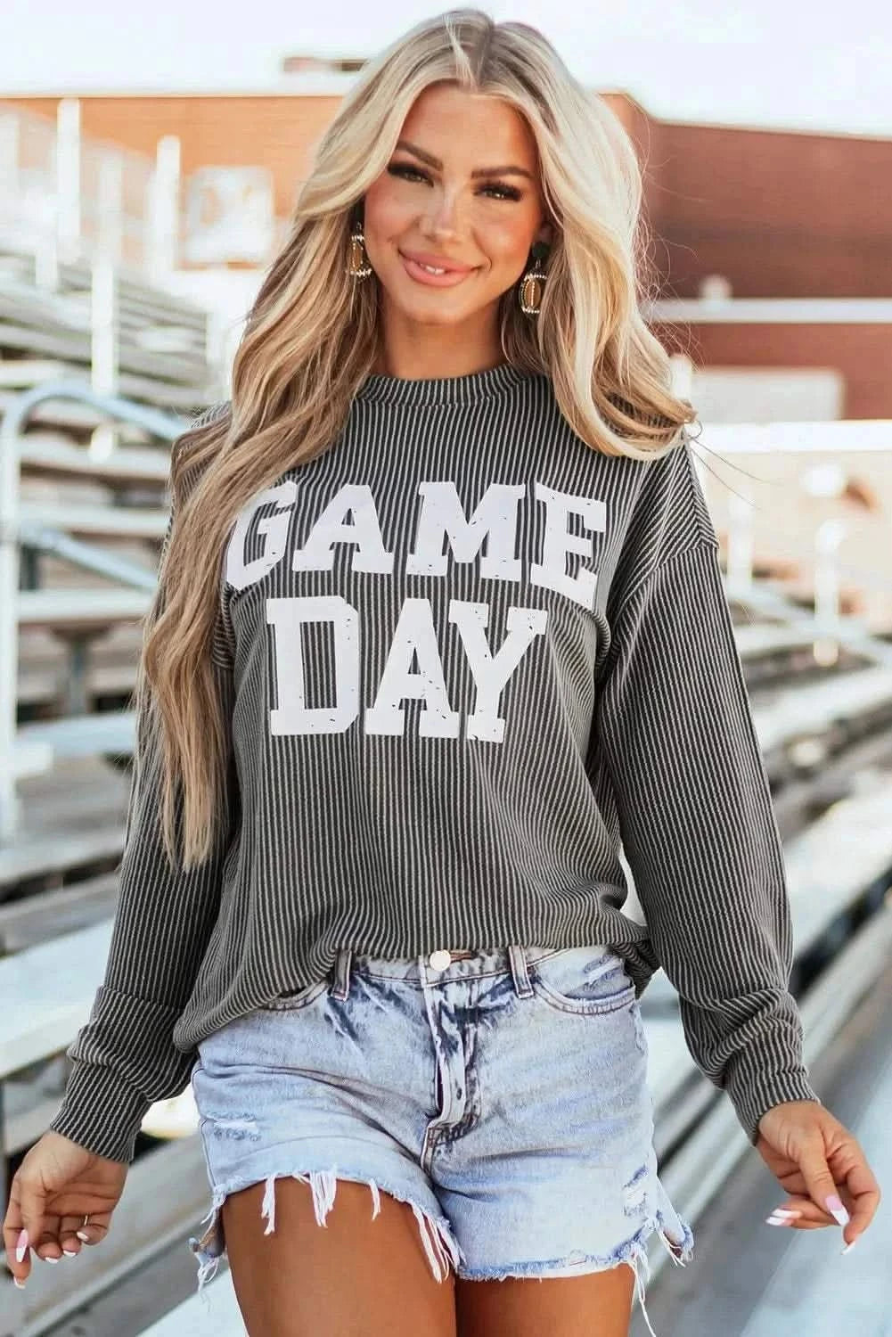 Stylish Striped Long Sleeve T-Shirt for Women - Casual Comfort Fit Cotton Top for Everyday Wear, Office & Weekend Outings
