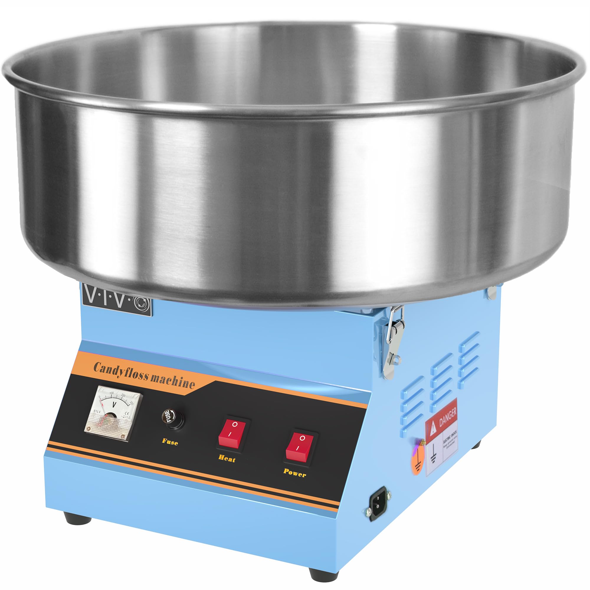 VIVO Blue 1030W Commercial Cotton Candy Machine with 20