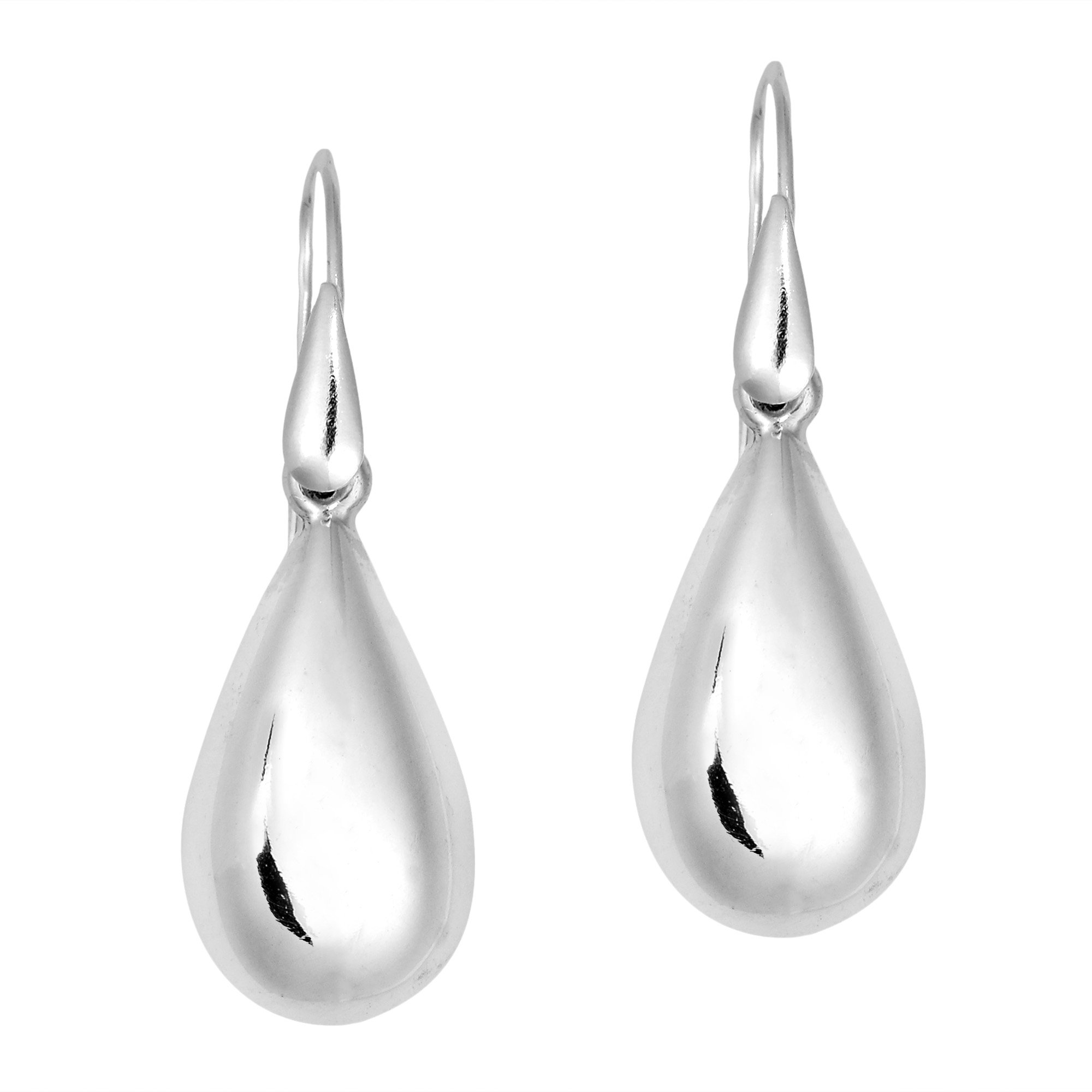 Modern Chic Teardrop .925 Sterling Silver Dangle Earrings for Women - Elegant Everyday & Party Jewelry Gift