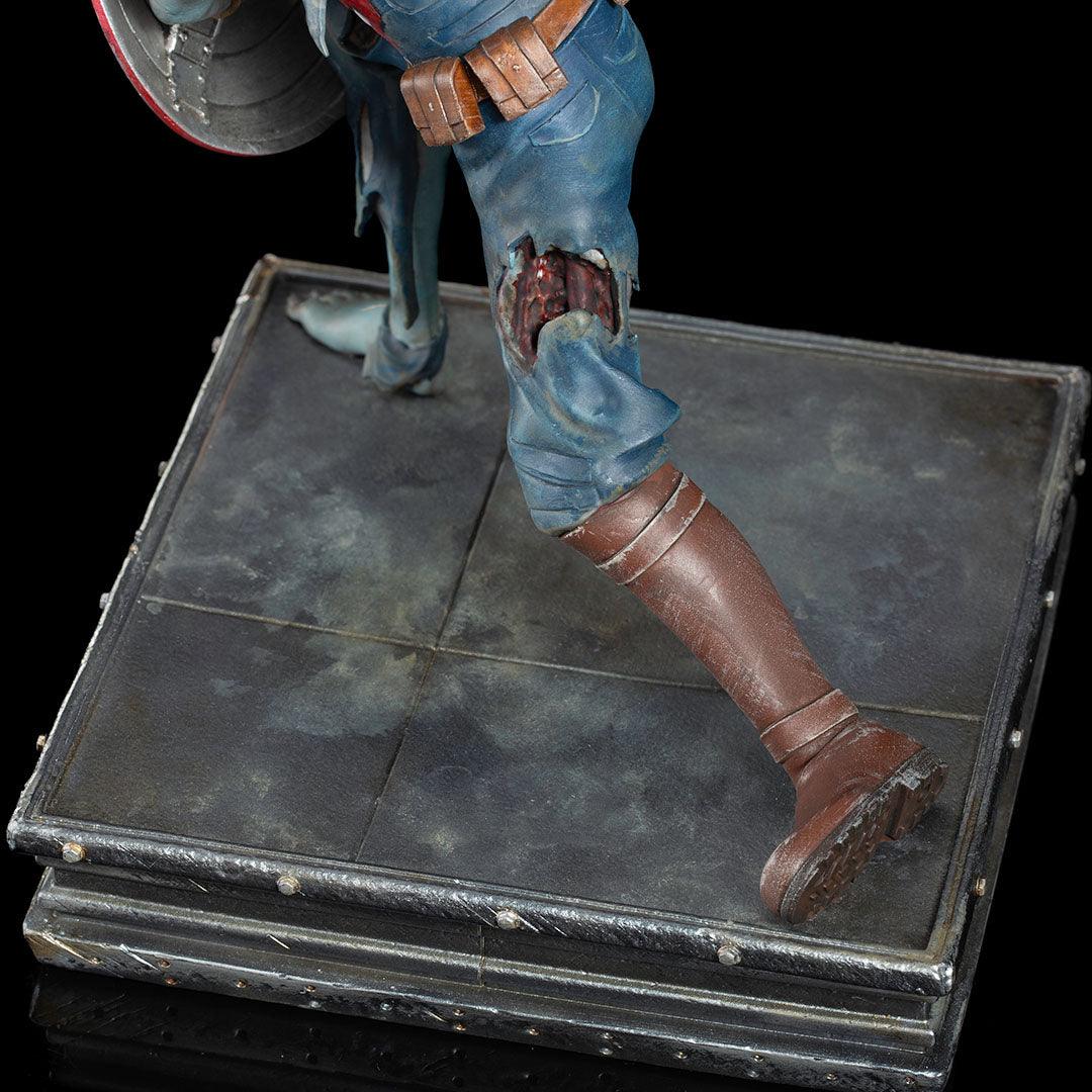 Iron Studios What If... Captain America Zombie Art Scale 1/10 Statue - Marvel Zombies Collectible for Display & Home Decor