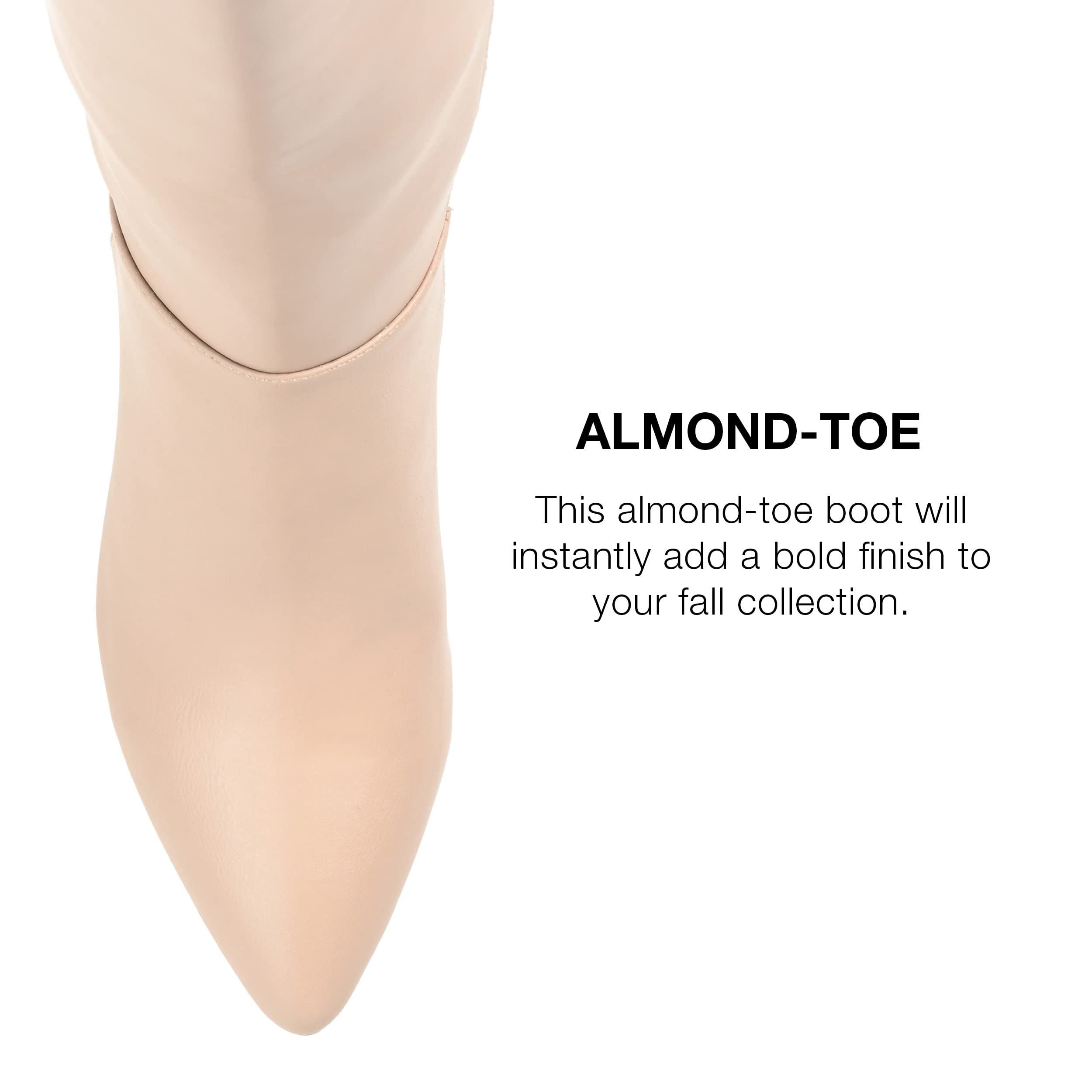 Journee Women's Landree Knee High Boots - Comfortable Foam Block Heel for All-Day Wear | Perfect for Office, Date Night & Fall Fashion