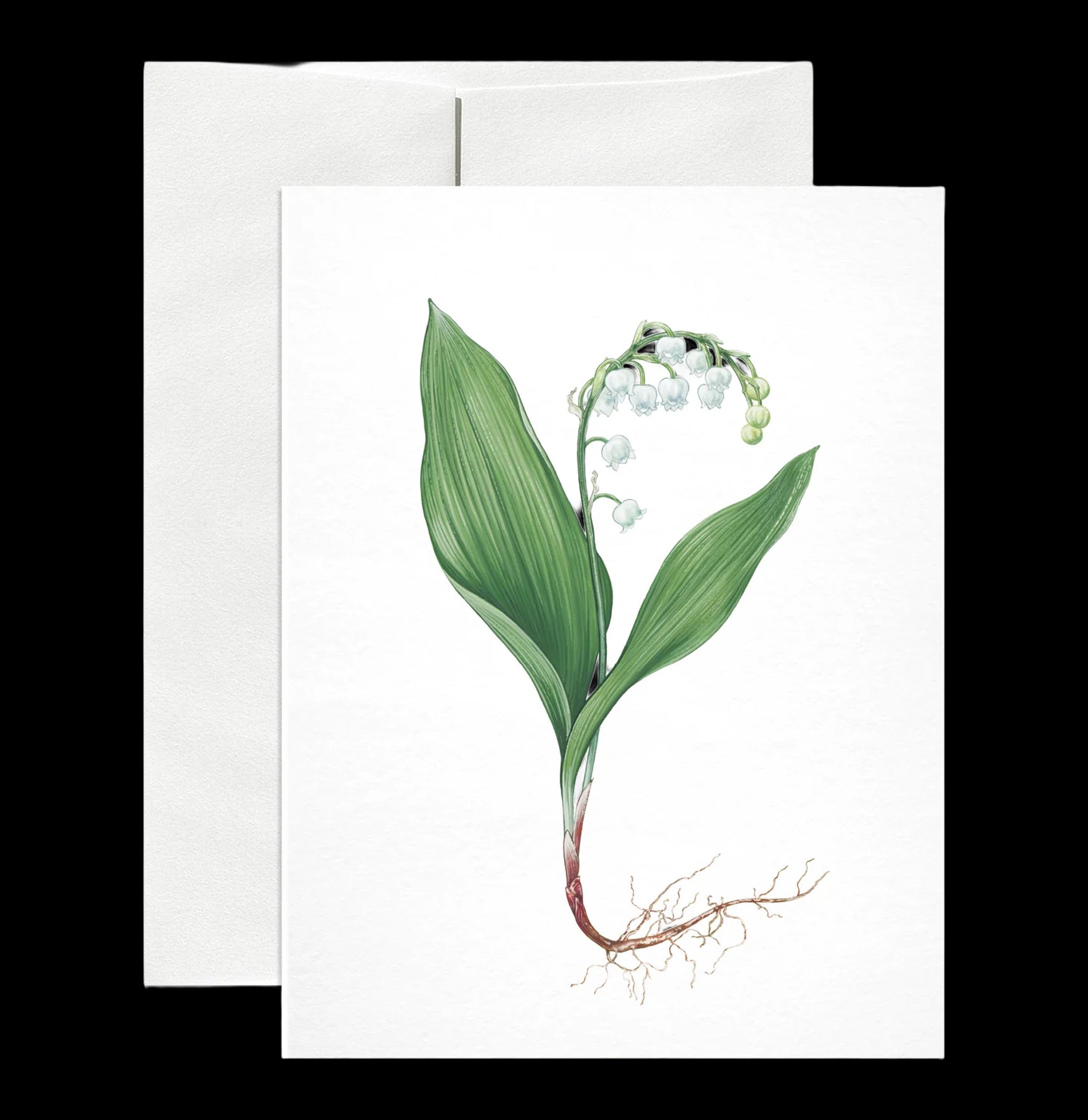 Lily of the Valley Poison Greeting Card - Unique Dark Humor Stationery for Halloween, Gothic Parties & Prank Gifts