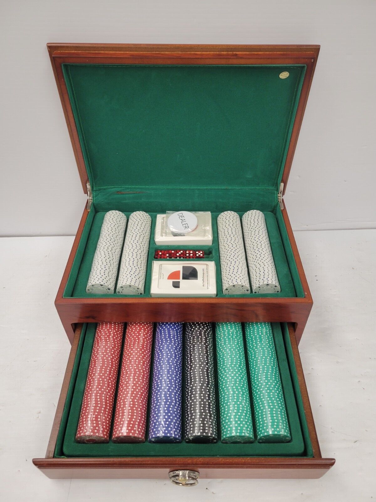 Alberta Traffic Supply Poker Set - 300 Premium Poker Chips with Aluminum Case - Perfect for Home Games, Casino Nights & Poker Tournaments