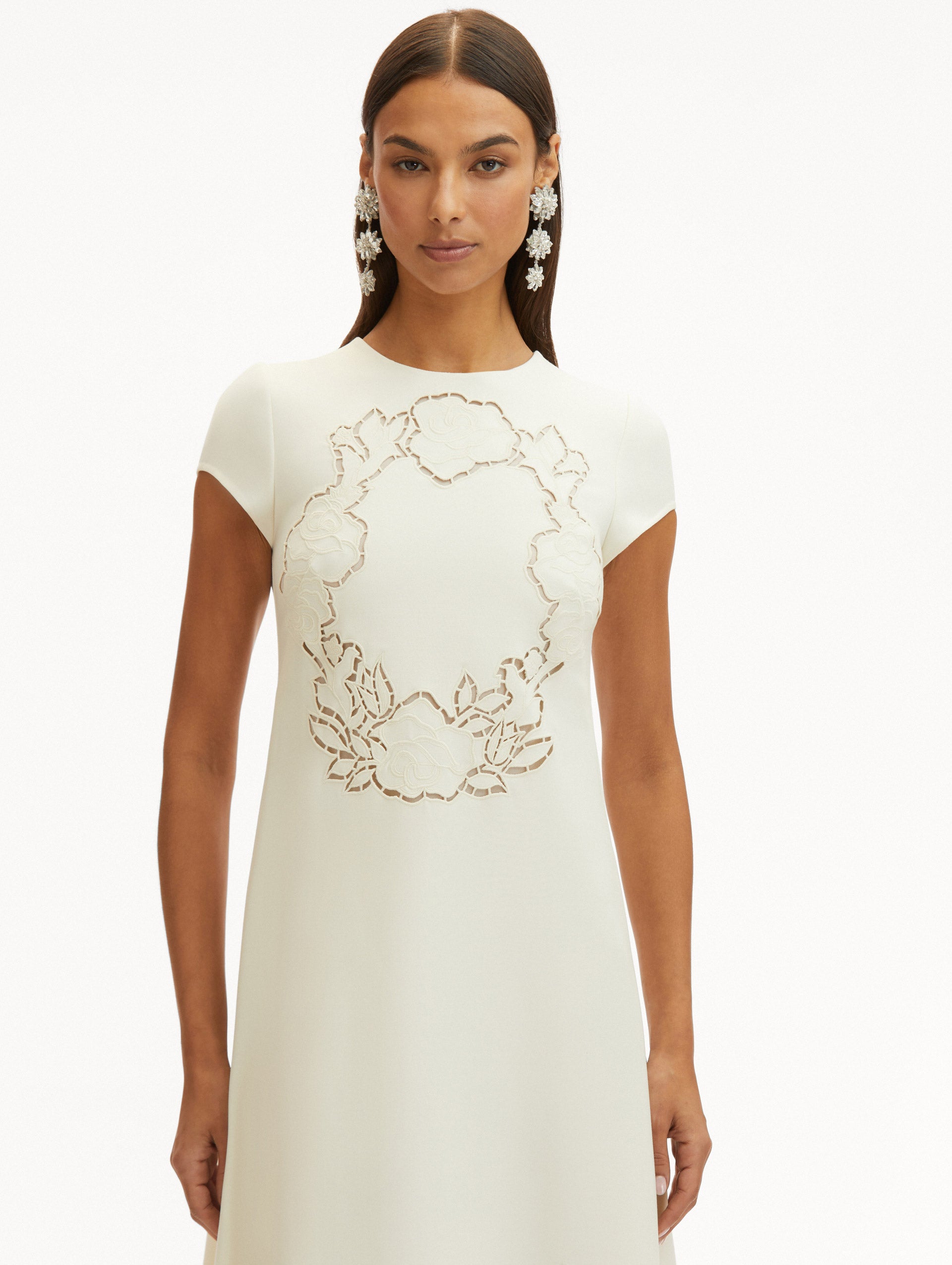 English Rose Cutout Dress - Elegant Floral Summer Dress for Women | Perfect for Garden Parties, Weddings & Date Nights