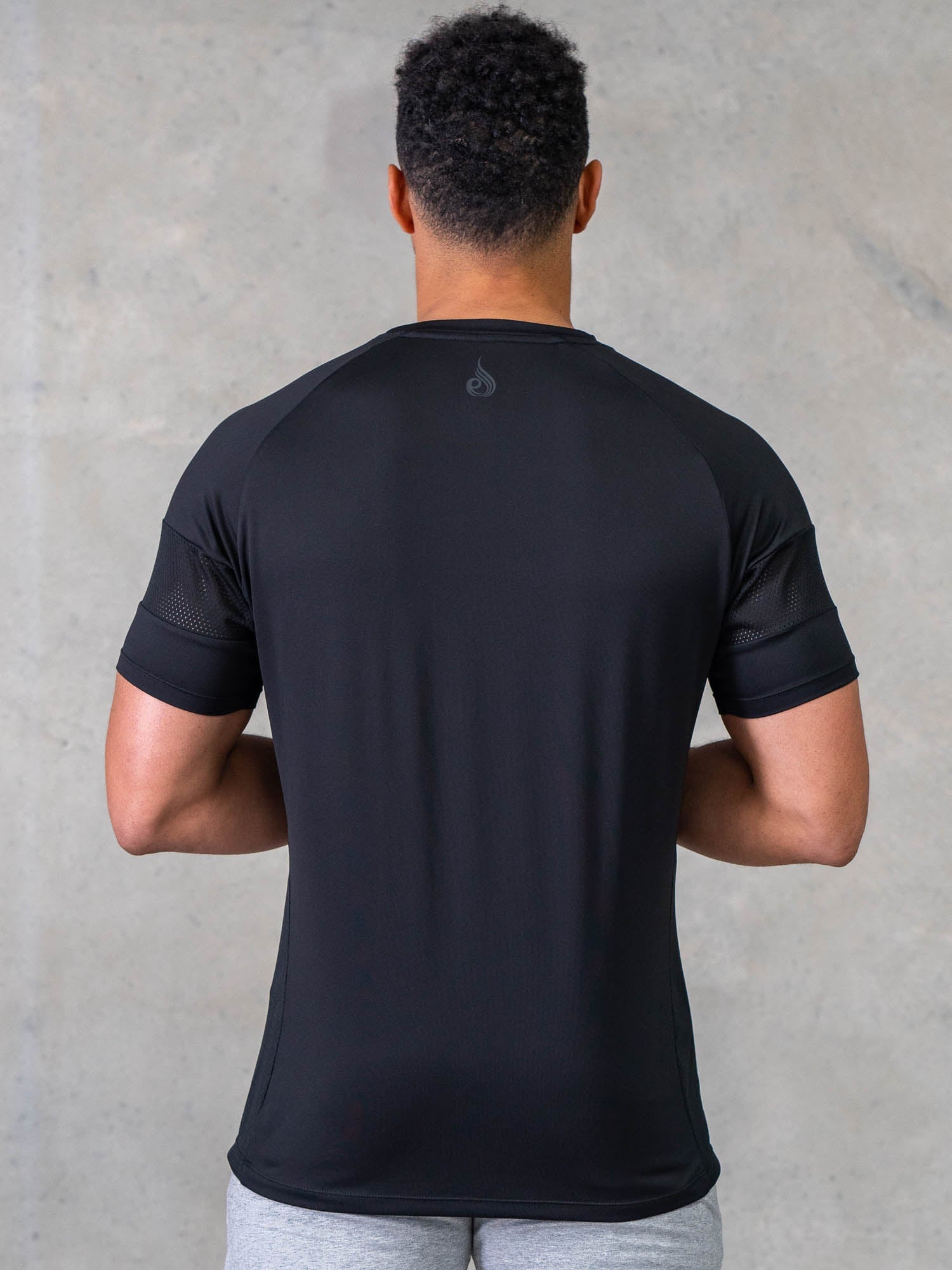 Breathable Flex Mesh T-Shirt for Men & Women - Black | Comfortable & Lightweight for Workouts, Running & Casual Wear