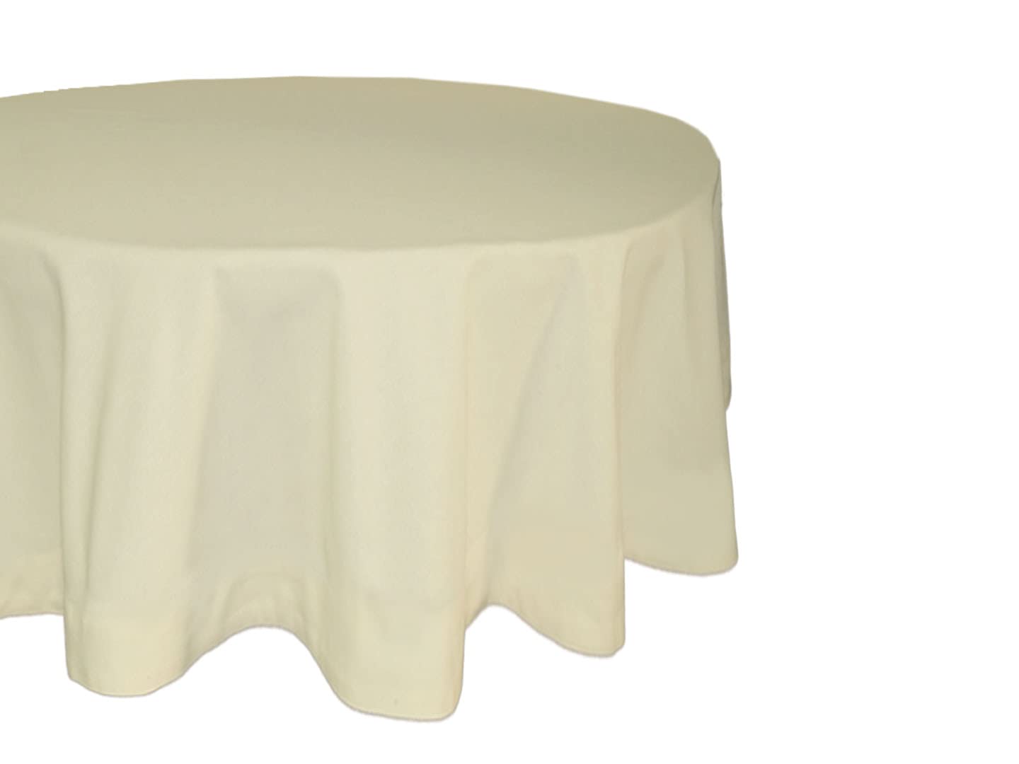 Premium Cotton Round Tablecloth - 40 Inch Beige Table Cover for Study, Dastarkhan & Tea Time | Fits 2-Seater Round/Oval Dining Tables | Washable & Wrinkle-Resistant for Daily Use & Special Occasions