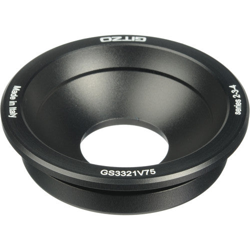 Gitzo SYSTEMATIC 75mm Bowl Head Adapter - Compatible with Series 2, 3 & 4 Tripods - Perfect for Photography, Videography & Outdoor Shooting