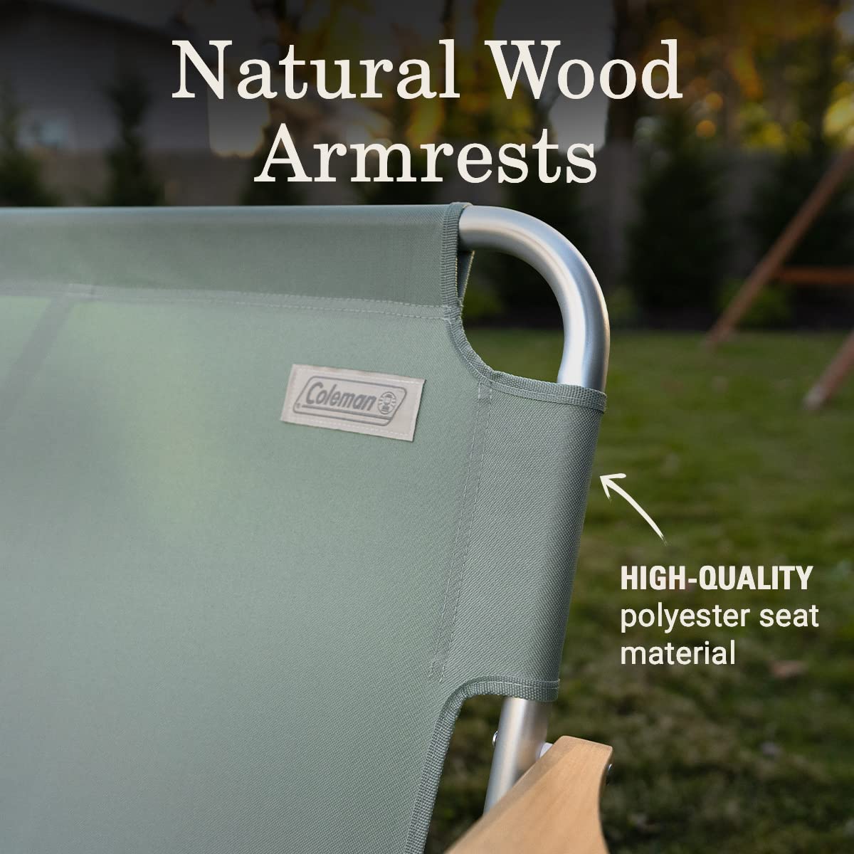 Premium Outdoor Furniture Set - Lightweight & Weatherproof Patio Chairs, Table, Cot & Bench with Carry Bags | Perfect for Backyard, Camping, Picnics & Beach | Coleman Living Collection