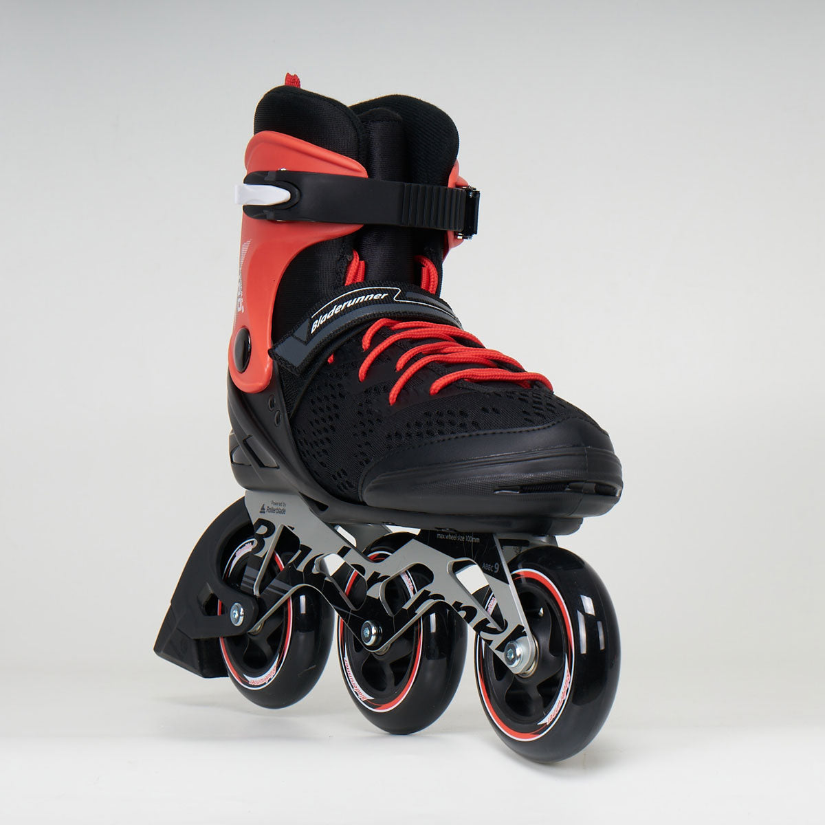 Bladerunner Formula 100 Men's Inline Skates - Black/Red High Performance Rollerblades for Fitness & Urban Skating | LAST PAIR