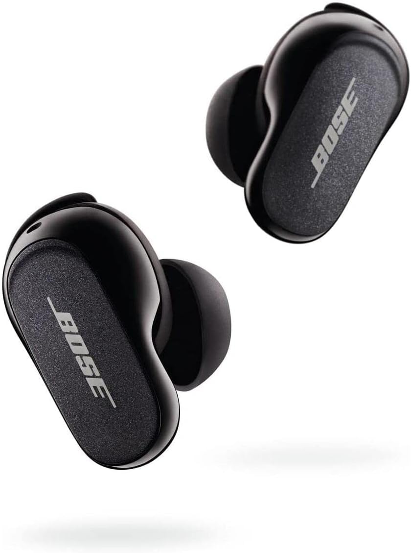 Bose QuietComfort Earbuds II Wireless Bluetooth Earbuds with Active Noise Cancelling Technology - Personalized Noise Cancellation & Sound, Triple Black - Perfect for Travel, Workouts & Commuting