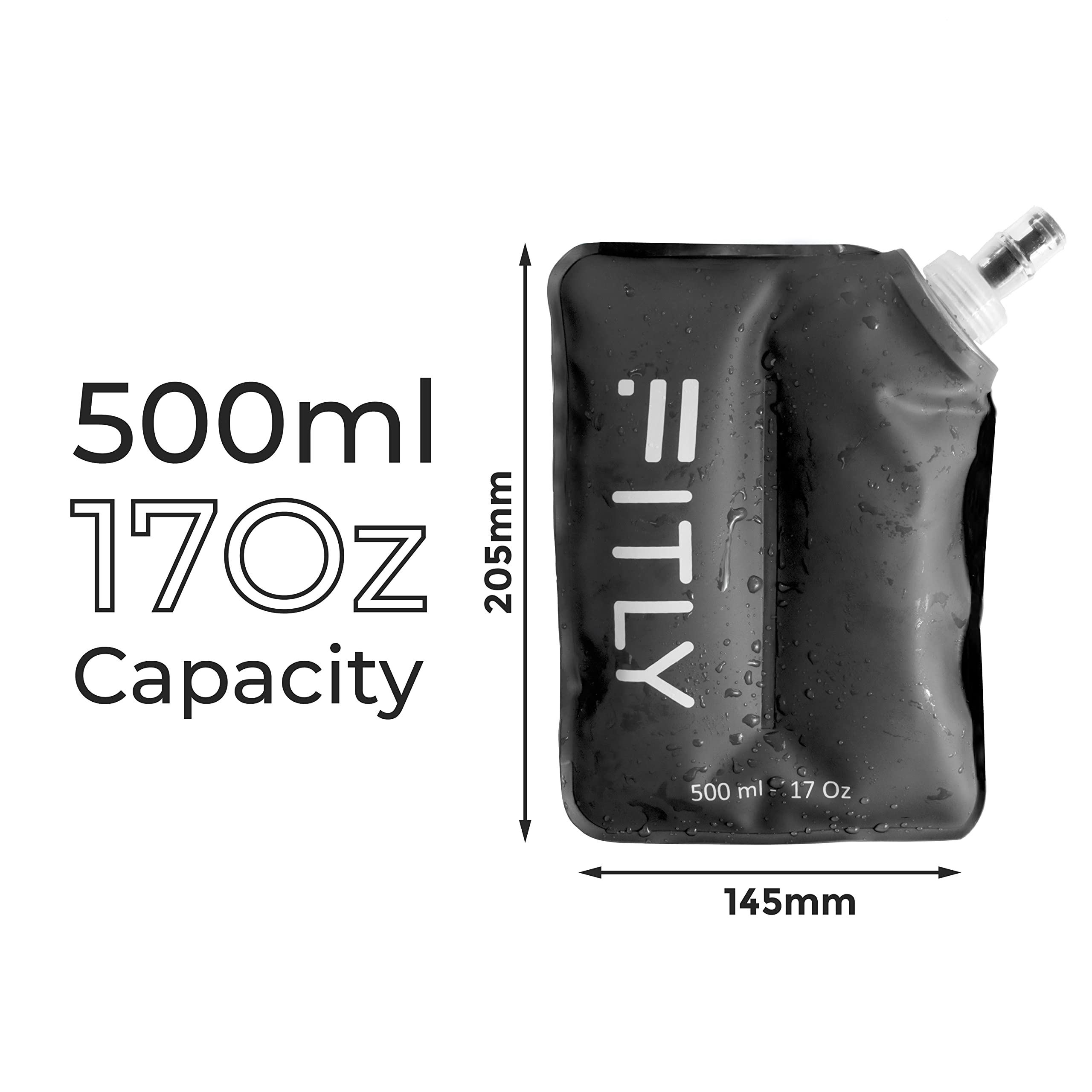 Soft Flask - Collapsible Water Bottle for Running, Hiking & Cycling | Hydration Pack