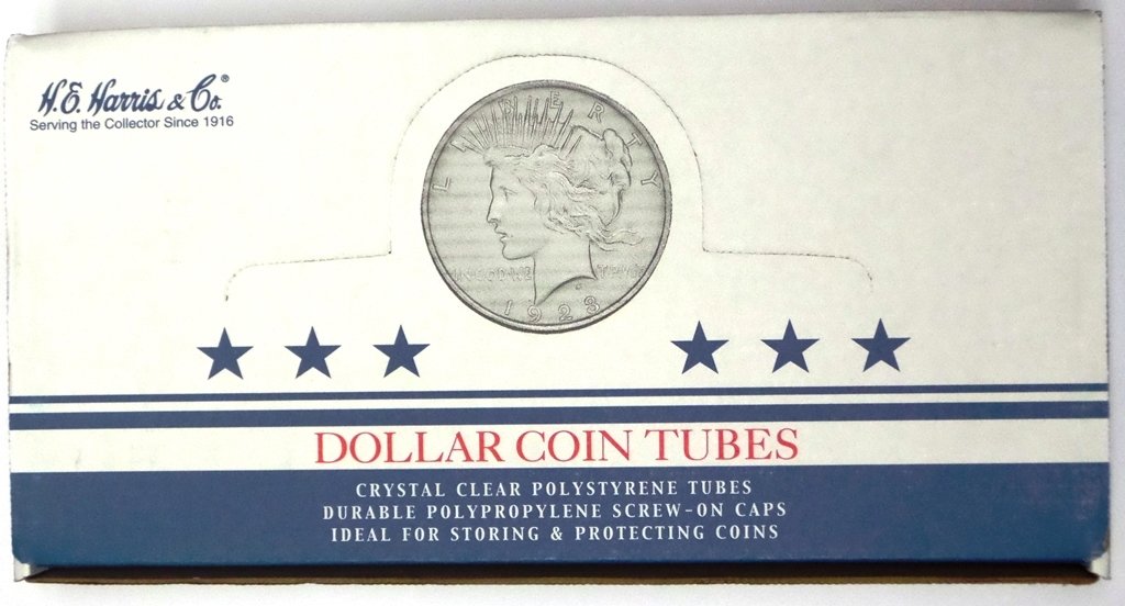 100-Count Silver Dollar Size Coin Storage Tubes - Heavy-Duty Plastic Coin Holder for Collectors - Perfect for Coin Organizing, Storage & Display (Ideal for Coin Collections, Banks & Numismatic Shows)