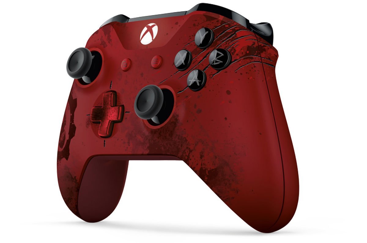 Xbox Wireless Controller - Gears of War 4 Crimson Omen Limited Edition (Renewed) | Official Microsoft Gamepad for Xbox One & Series X/S | Perfect for Gaming, Streaming & Competitive Play