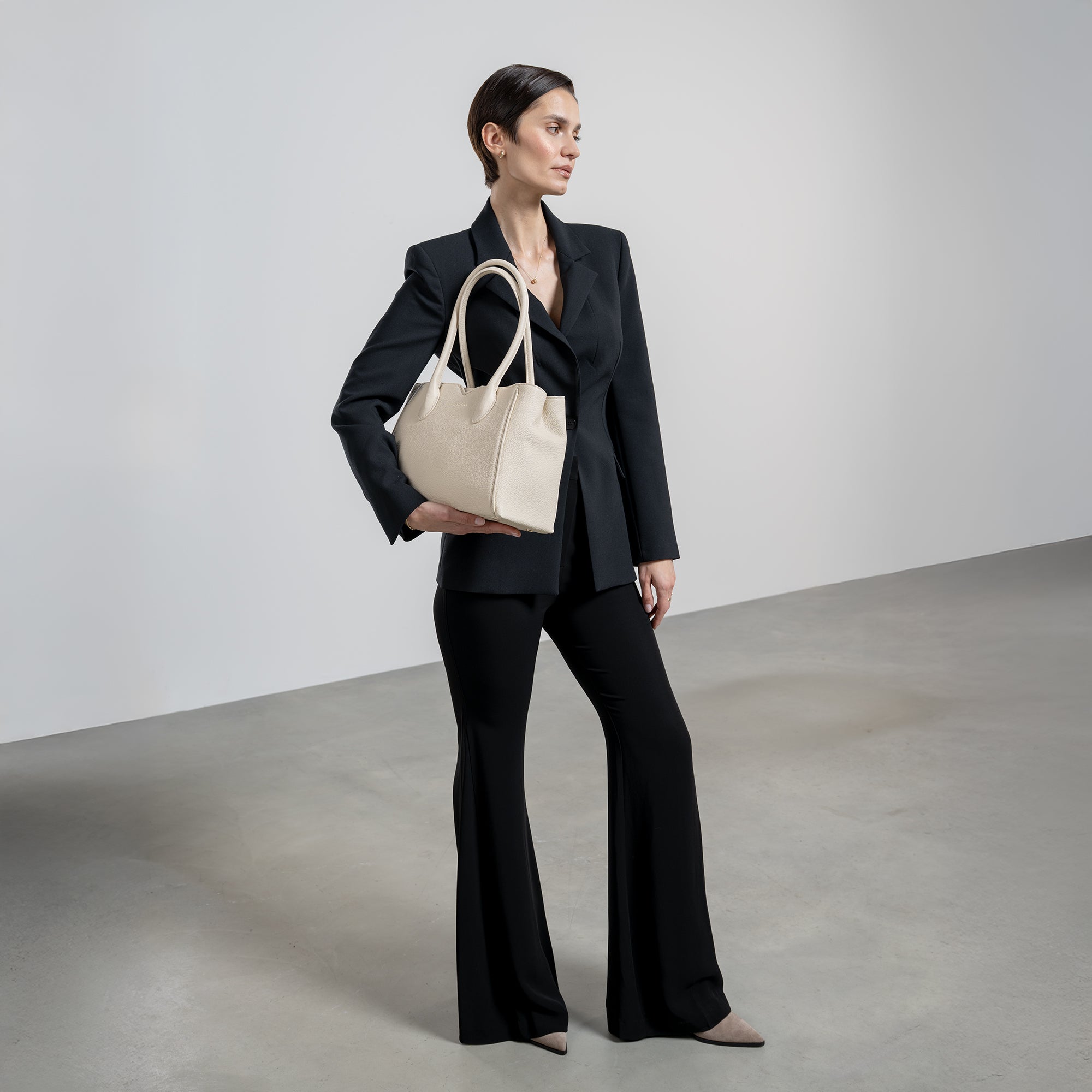 Honoré Cloe Midi Handbag - Premium Calfskin Leather Women's Purse for Work, Travel & Everyday Use