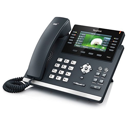 Yealink SIP-T46G Ultra-Elegant Gigabit IP Phone with HD Voice, 4.3