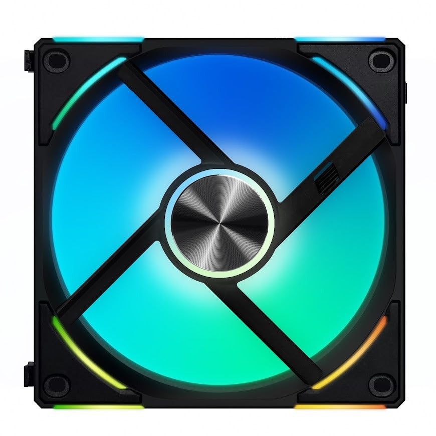 Lian Li UNI FAN AL120 V2 120mm RGB PWM PC Case Fan - High Performance Cooling for Gaming PC & Workstation (Black/White) - Perfect for Custom PC Builds, Liquid Cooling & Silent Operation