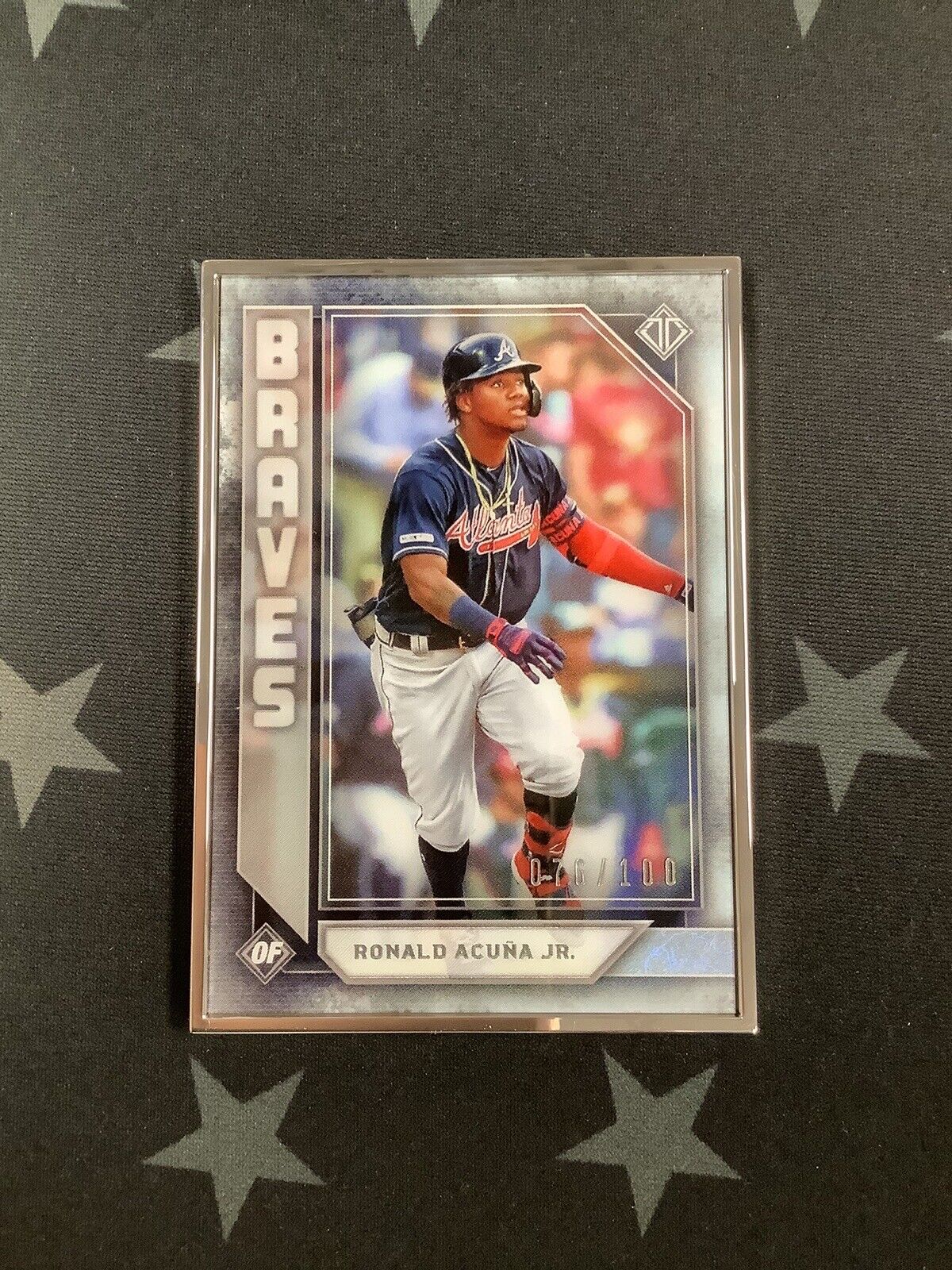 2019 Ronald Acuna Jr. Topps Transcendent Collection Baseball Card #9/100 - Atlanta Braves MLB Memorabilia for Collectors & Fans - Perfect for Display, Trading, and Sports Memorabilia Collections