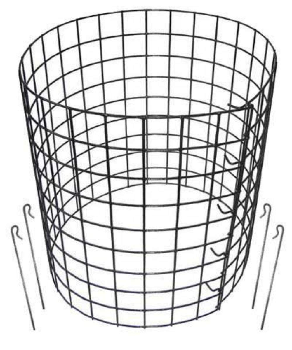 Erva Bunny Barricade Plant Protector Cage (5 Pack) - Durable Garden Plant Cages for Outdoor Use - Protect Plants from Rabbits, Deer & Pests - Made in USA - Ideal for Vegetable Gardens, Flower Beds & Backyard Landscaping