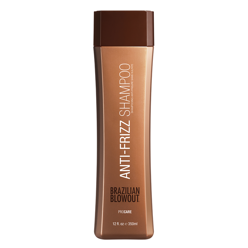 Brazilian Blowout Acai Anti-Frizz Shampoo - 12 oz for Smooth, Shiny Hair | Salon-Quality Frizz Control for Curly, Wavy & Straight Hair Types | Perfect for Daily Use & Post-Treatment Care