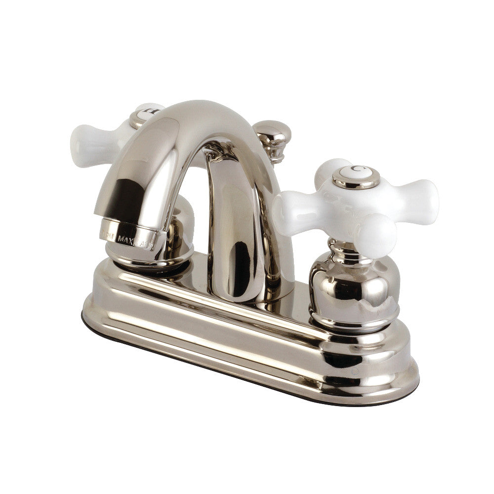 Kingston Brass KB5613PX Restoration 4-Inch Centerset Bathroom Faucet - Vintage Style Sink Faucet for Bathroom Vanity, Powder Room & Guest Bath - Durable Brass Construction with Ceramic Disc Valves