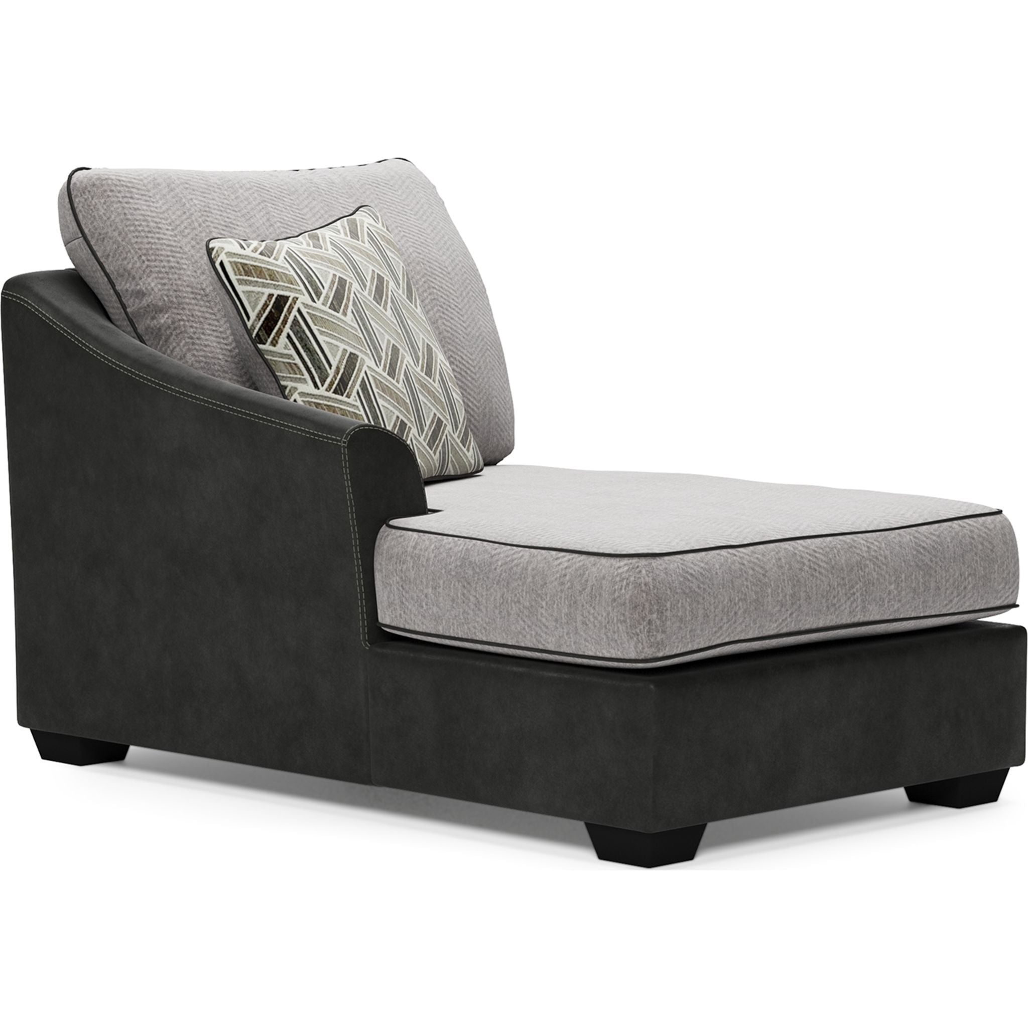 Bilgray 3-Piece Sectional Sofa Set in Pewter Gray - Modern L-Shaped Couch for Living Room, Apartment & Lounge