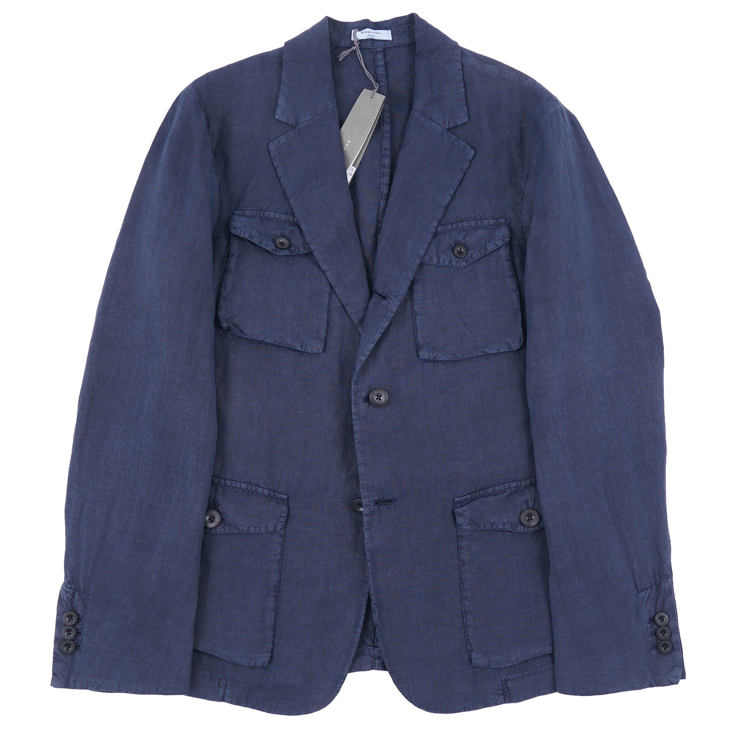 Boglioli Men's Linen Blazer Jacket - Lightweight Summer Casual Sport Coat for Business & Travel | Hemingway-Inspired Style for Weddings & Outdoor Events