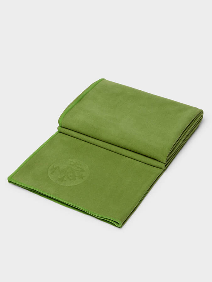 Manduka eQua Yoga Mat Towels - Non-Slip, Absorbent & Eco-Friendly for Hot Yoga, Pilates & Workouts - Perfect for Home & Studio Use