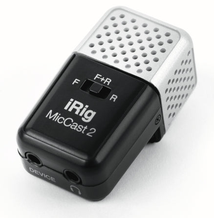 iRig Mic Cast 2 Professional Voice Recording Microphone for iPad iPhone Android - Perfect for Podcasting, Streaming & Mobile Recording