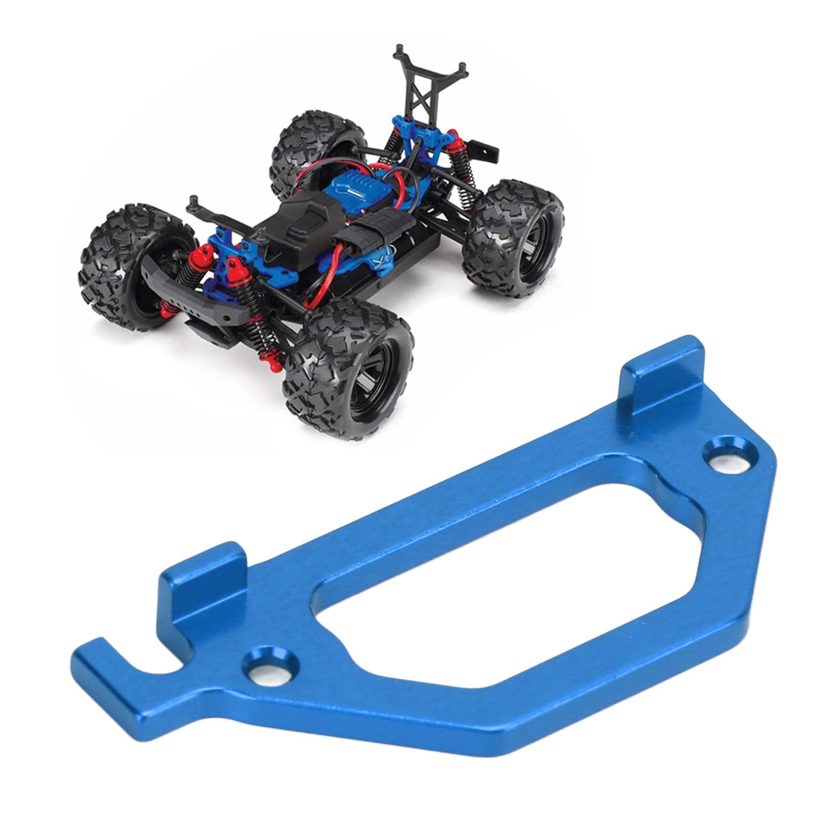Dilwe RC Car Servo Mount - Heavy Duty Metal Servo Bracket Upgrade for Traxxas Latrax Teton 1/18 Scale RC Crawler Cars (Blue) - Perfect for Off-Road Racing, Rock Crawling and RC Car Upgrades