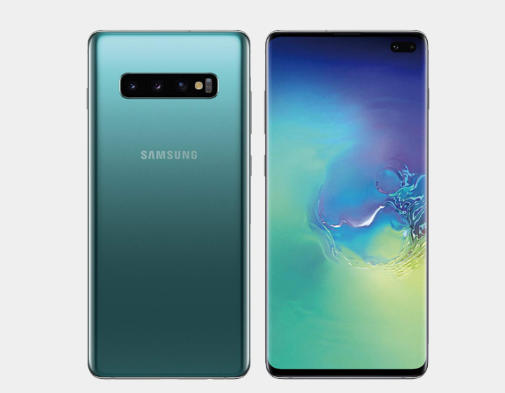 Samsung Galaxy S10+ SM-G975F/DS 128GB 8GB RAM Dual SIM Factory Unlocked Smartphone (Prism Green) - International Version for Travel & Business Use