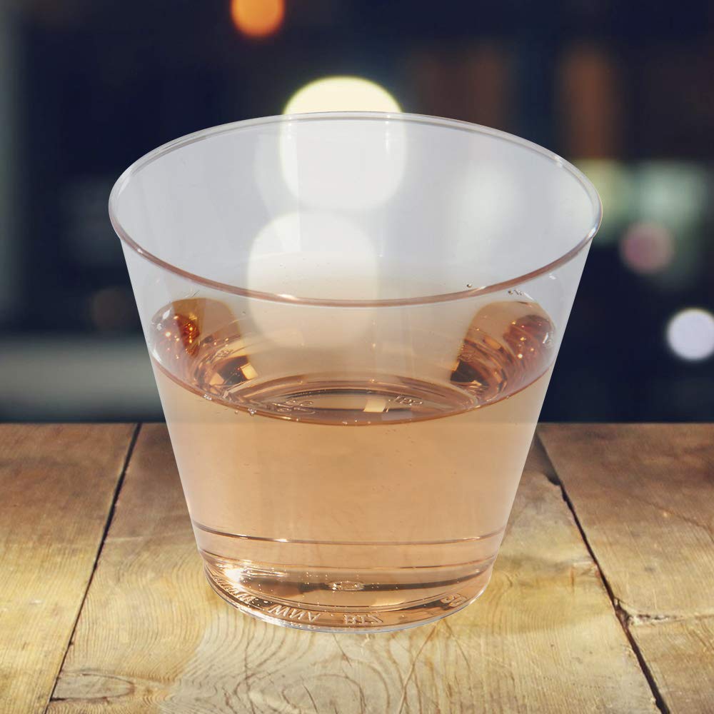 WNA T5S Comet Plastic Tumbler - 5 oz Clear Short Cups (20 Packs of 50) - Perfect for Parties, Events, and Beverage Serving