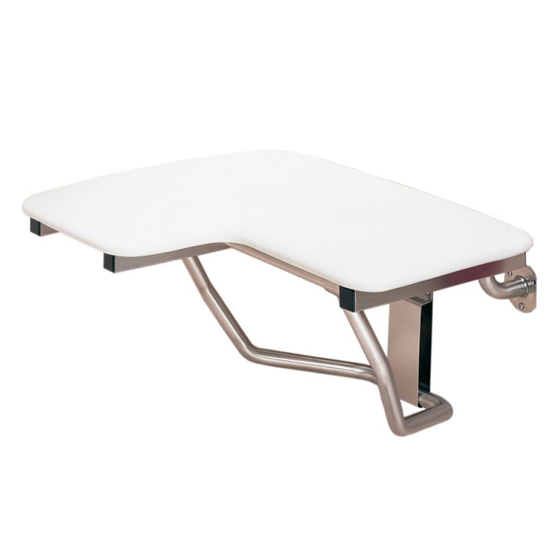 White Plastic Shower Seat - 21