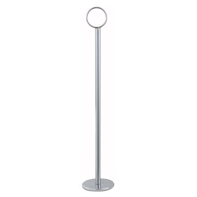 Winco 12-Pack Chrome Table Number Holders - Elegant Wedding, Banquet & Event Table Card Stands for Place Cards, Menus & Seating Arrangements