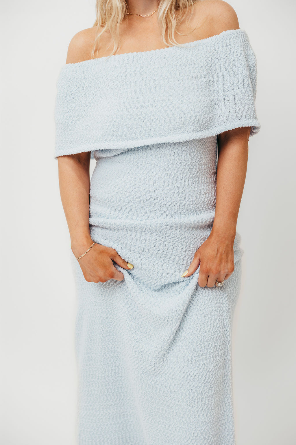 Brit Maxi Dress in Dusty Blue - Bump Friendly Maternity Dress for Women | Comfortable & Stylish Pregnancy Wear for Casual Outings, Baby Showers & Summer Events