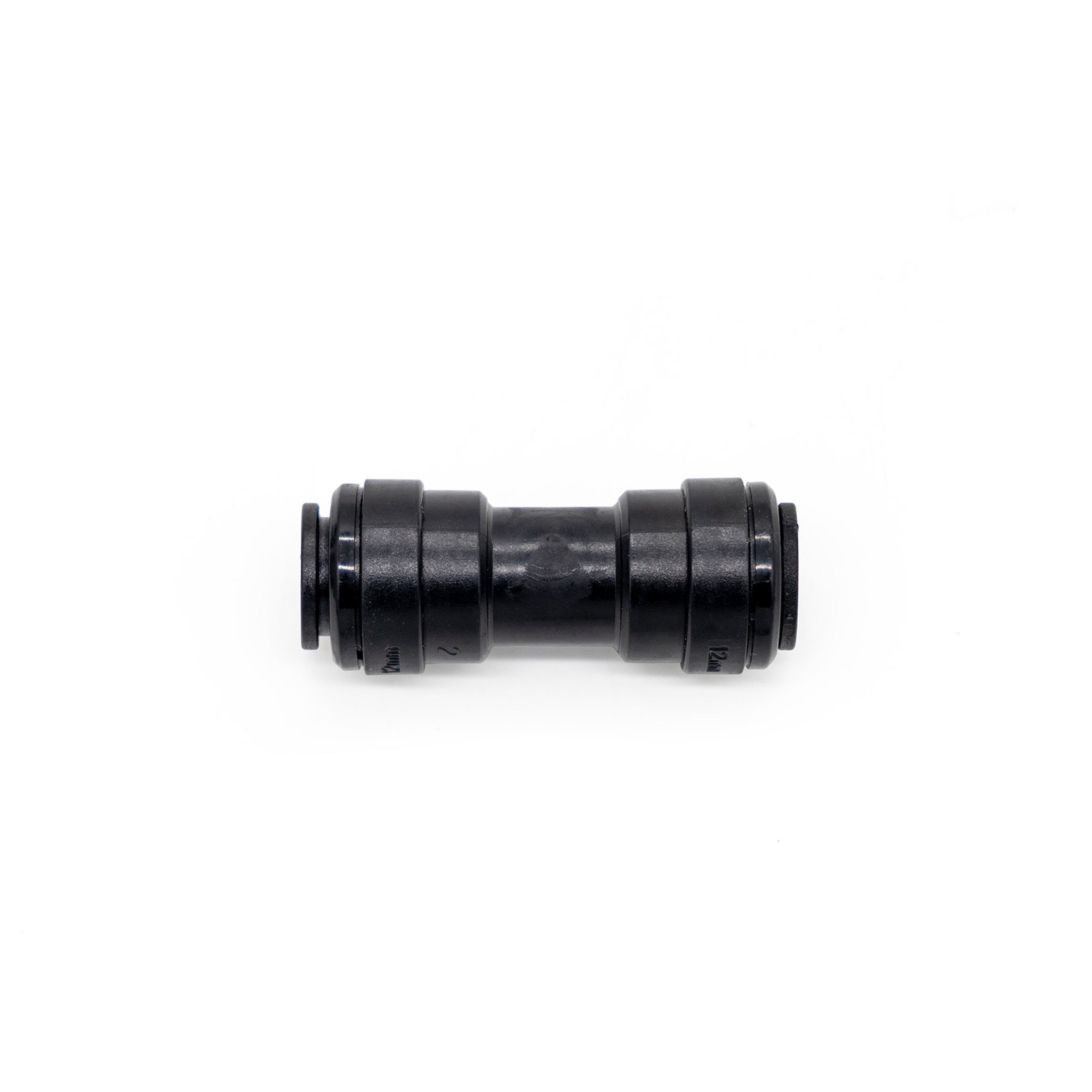 12mm Push Fit Straight Connector - High-Quality Plastic Fitting for Air & Water Lines - Perfect for DIY Plumbing, Aquariums, and Hydroponic Systems
