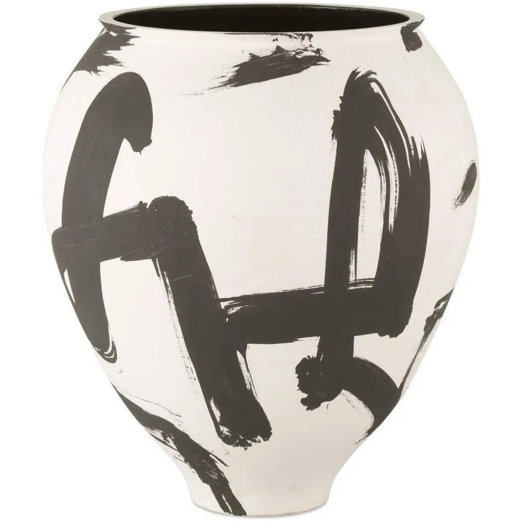 17 Inch Kenzo Porcelain White Vase - Elegant Home Decor for Living Room, Dining Table & Wedding Centerpieces
